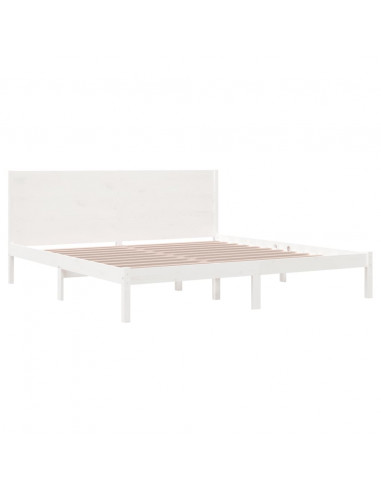 Giroletto Bianco in Legno Massello di Pino 200x200 cm