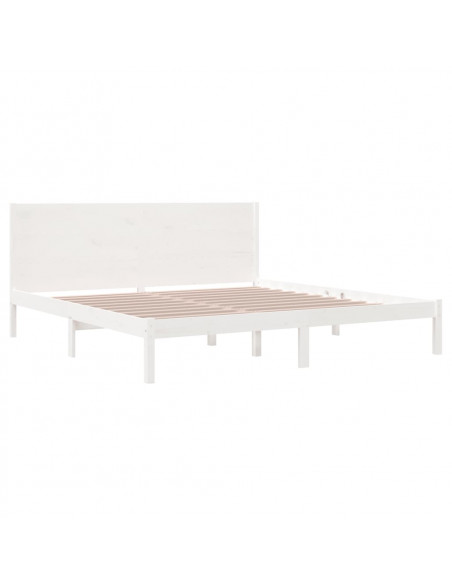 Giroletto Bianco in Legno Massello di Pino 200x200 cm