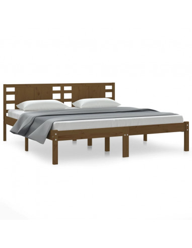 Giroletto Miele in Legno Massello di Pino 200x200 cm