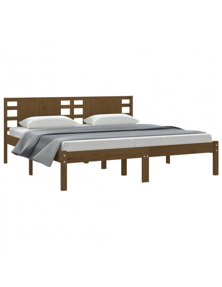 Giroletto Miele in Legno Massello di Pino 200x200 cm