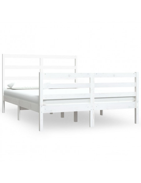 Giroletto Bianco in Legno Massello di Pino 140x190 cm