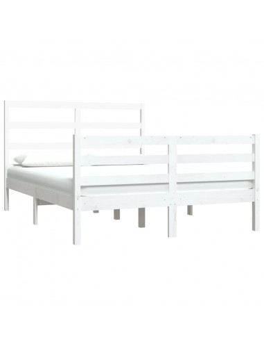 Giroletto Bianco in Legno Massello di Pino 140x190 cm