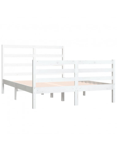 Giroletto Bianco in Legno Massello di Pino 140x190 cm