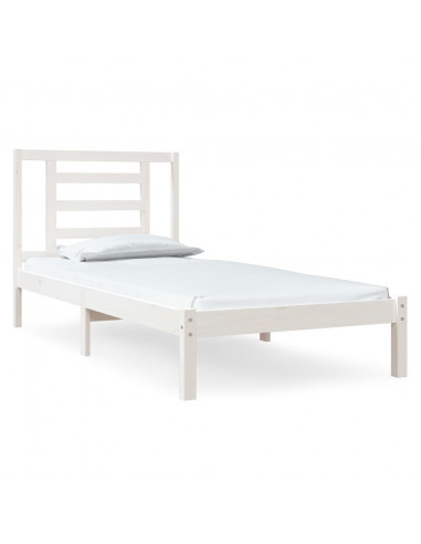 Giroletto Bianco in Legno Massello di Pino 90x200 cm