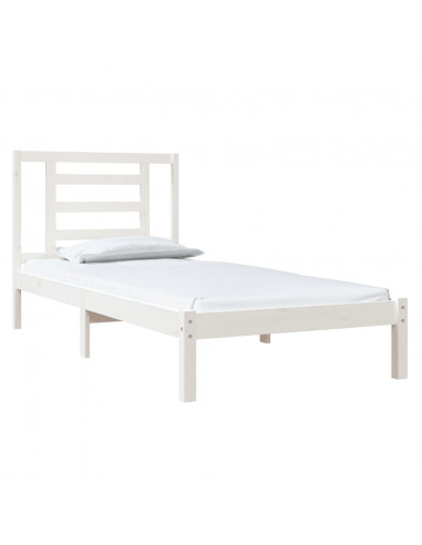 Giroletto Bianco in Legno Massello di Pino 90x200 cm