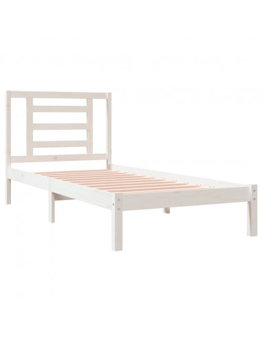 Giroletto Bianco in Legno Massello di Pino 90x200 cm