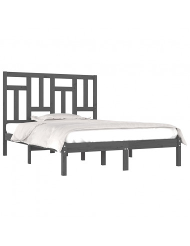 Giroletto Grigio in Legno Massello di Pino 200x200 cm