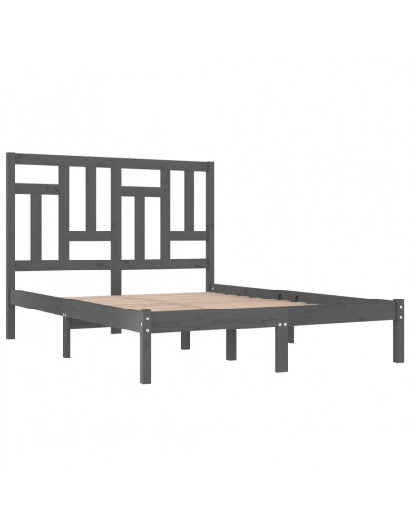 Giroletto Grigio in Legno Massello di Pino 200x200 cm