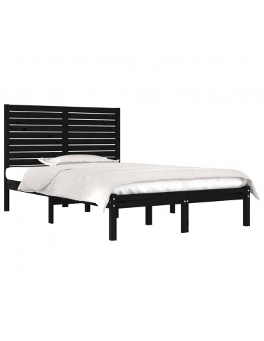 Giroletto Nero in Legno Massello 140x190 cm