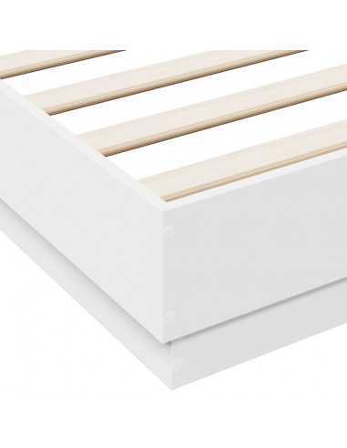 Giroletto con Luci LED Bianco 160x200 cm