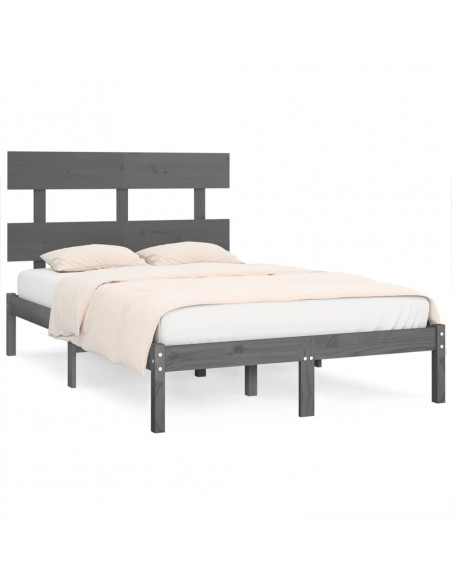 Giroletto Grigio in Legno Massello 135x190 cm Double