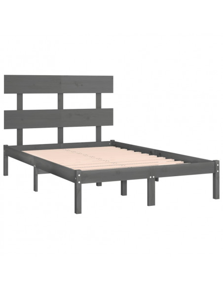 Giroletto Grigio in Legno Massello 135x190 cm Double