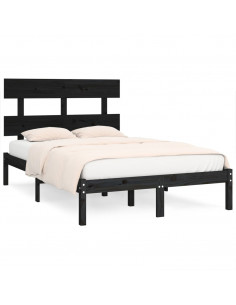 Giroletto Nero in Legno Massello 140x190 cm 2