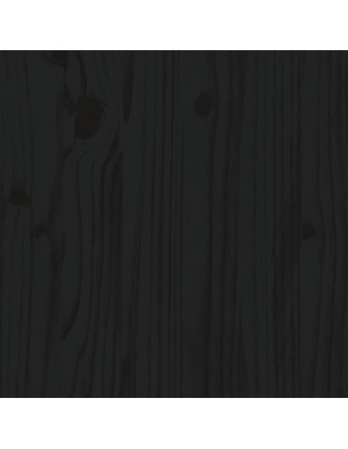 Giroletto Nero in Legno Massello 140x190 cm