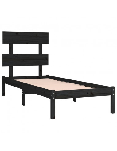 Giroletto Nero in Legno Massello 100x200 cm