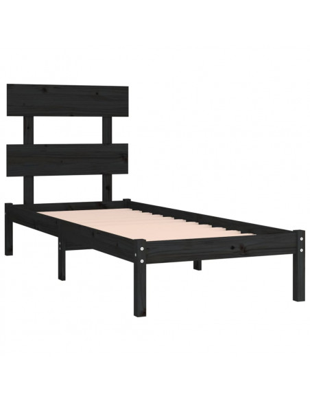 Giroletto Nero in Legno Massello 100x200 cm