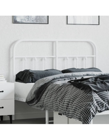 Testiera in Metallo Bianco 120 cm