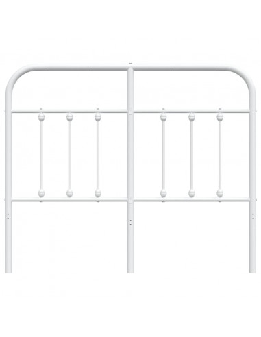 Testiera in Metallo Bianco 120 cm
