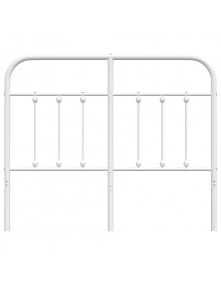 Testiera in Metallo Bianco 120 cm
