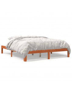 Giroletto Marrone Cera 180x200 cm in Legno Massello di Pino 2