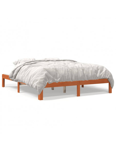 Giroletto Marrone Cera 180x200 cm in Legno Massello di Pino