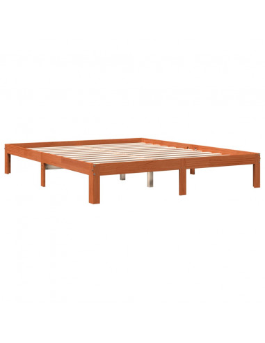 Giroletto Marrone Cera 180x200 cm in Legno Massello di Pino