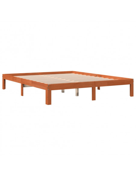 Giroletto Marrone Cera 180x200 cm in Legno Massello di Pino