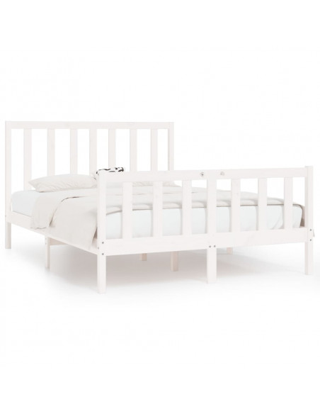 Giroletto Bianco in Legno Massello 140x190 cm