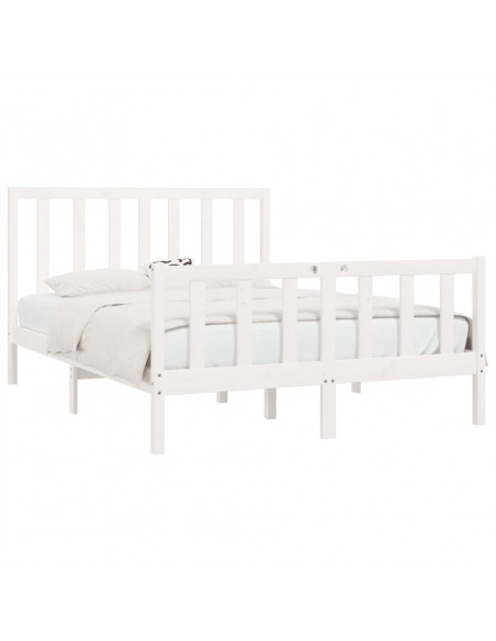 Giroletto Bianco in Legno Massello 140x190 cm