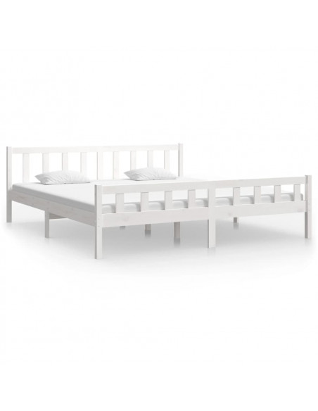 Giroletto Bianco in Legno Massello 160x200 cm