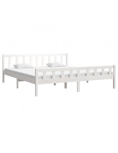 Giroletto Bianco in Legno Massello 160x200 cm