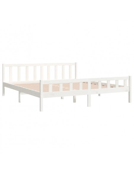 Giroletto Bianco in Legno Massello 160x200 cm