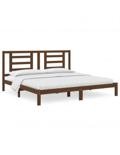 Giroletto Miele in Legno Massello di Pino 200x200 cm 2