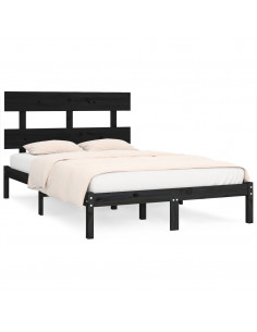 Giroletto Nero in Legno Massello 200x200 cm 2