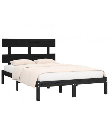 Giroletto Nero in Legno Massello 200x200 cm