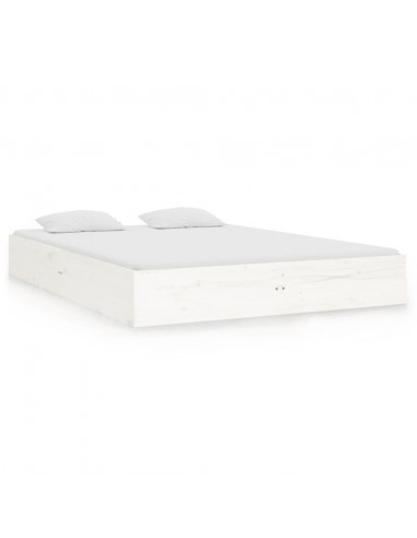 Giroletto Bianco in Legno Massello 135x190 cm Double