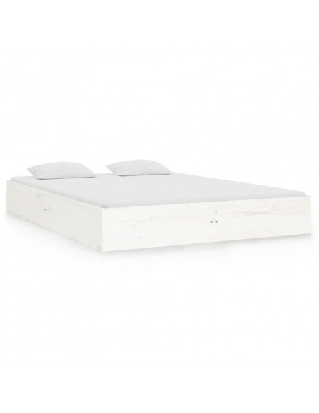 Giroletto Bianco in Legno Massello 135x190 cm Double