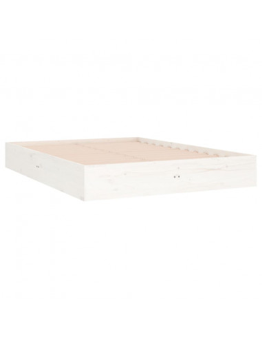 Giroletto Bianco in Legno Massello 135x190 cm Double
