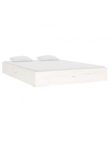 Giroletto Bianco in Legno Massello 135x190 cm Double