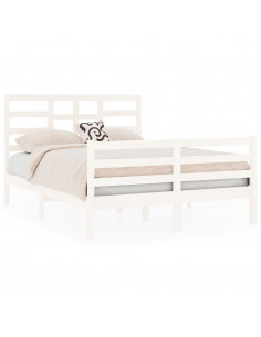 Giroletto Bianco in Legno Massello 120x190 cm Small Double 2