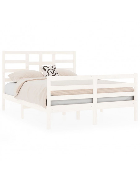 Giroletto Bianco in Legno Massello 120x190 cm Small Double