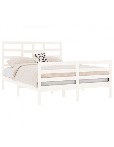 Giroletto Bianco in Legno Massello 120x190 cm Small Double