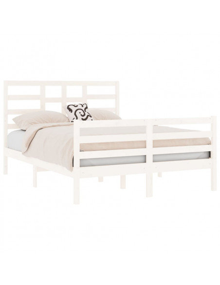 Giroletto Bianco in Legno Massello 120x190 cm Small Double