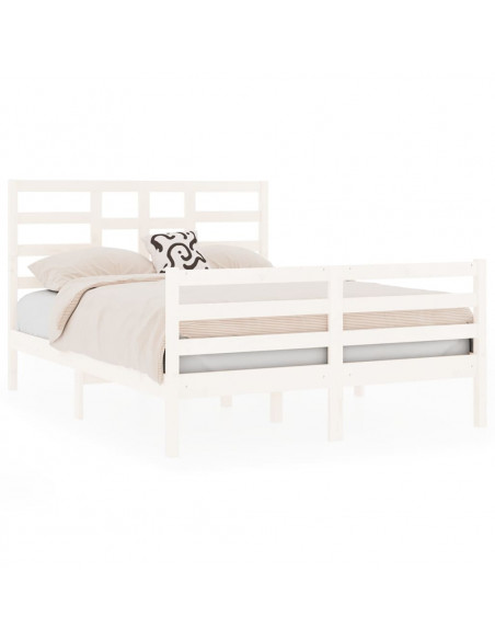 Giroletto Bianco in Legno Massello 140x190 cm