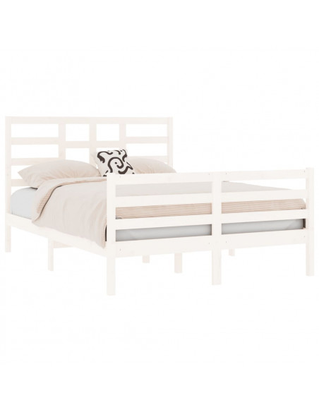 Giroletto Bianco in Legno Massello 140x190 cm
