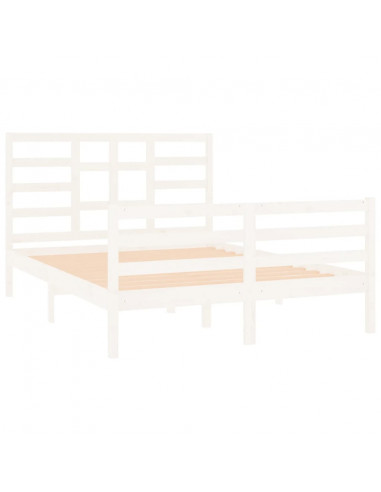 Giroletto Bianco in Legno Massello 140x190 cm