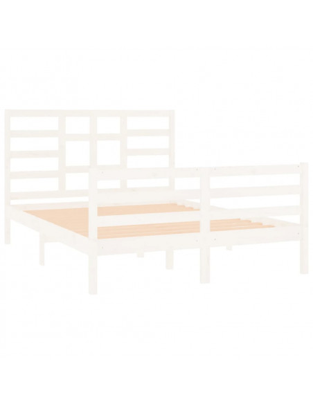 Giroletto Bianco in Legno Massello 140x190 cm