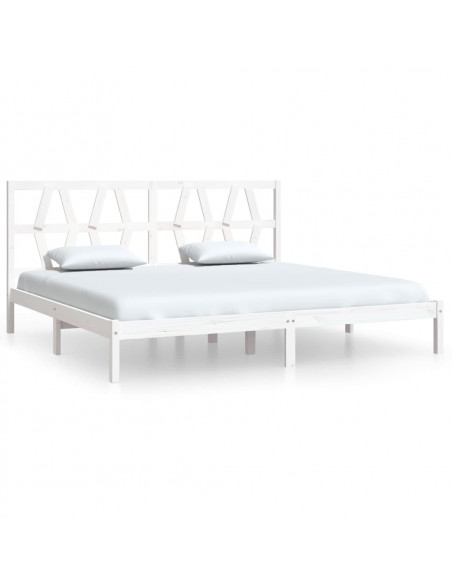 Giroletto Bianco in Legno Massello di Pino 200x200 cm