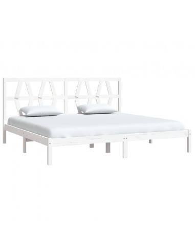 Giroletto Bianco in Legno Massello di Pino 200x200 cm