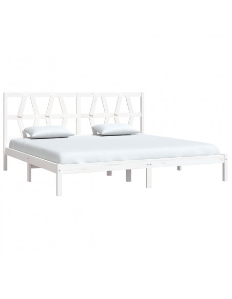 Giroletto Bianco in Legno Massello di Pino 200x200 cm